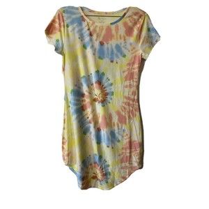 Women's (Juniors) No Boundaries Shirttail Dress Tie Dye L/G (11-13)